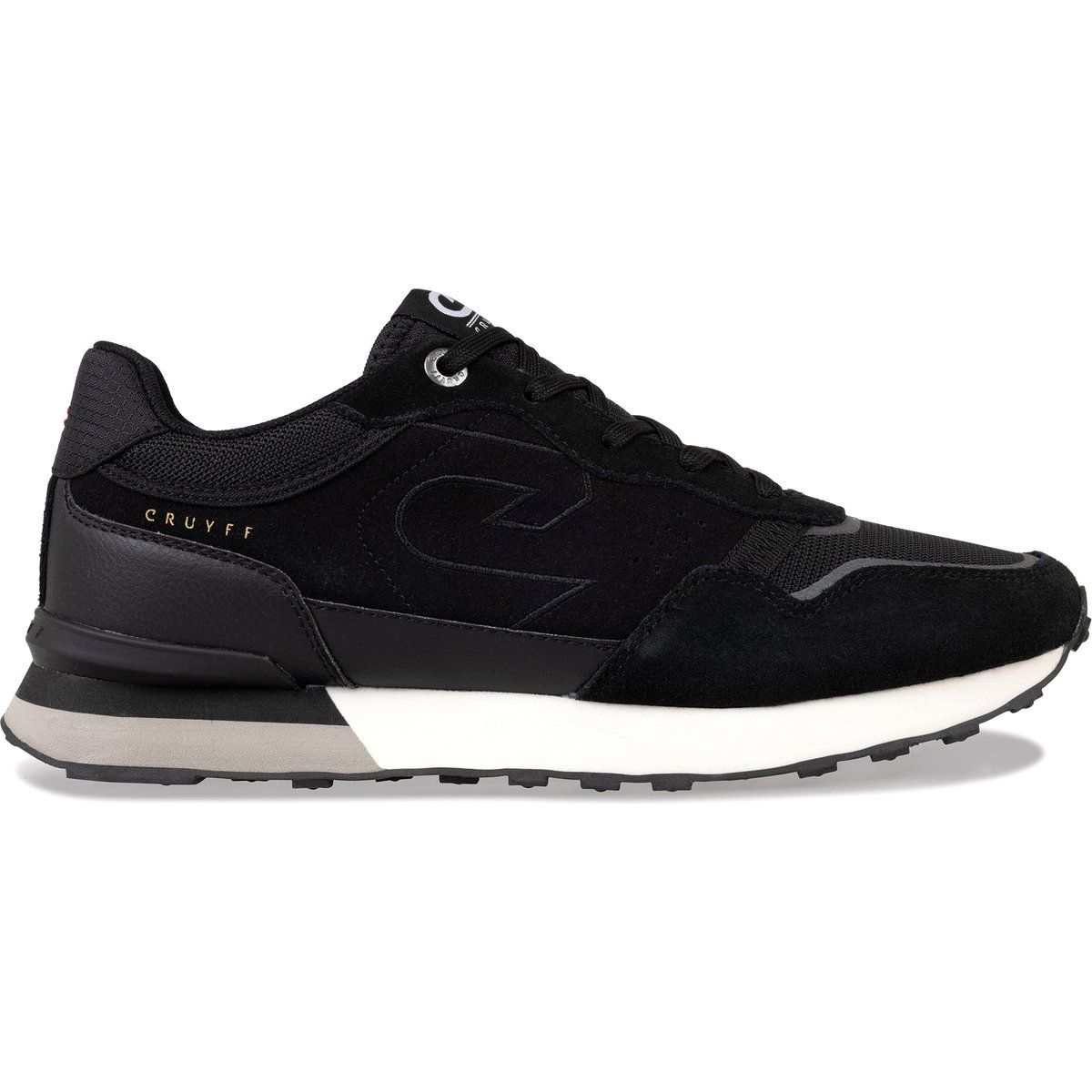 Retro-Laufschuh aus Wildleder und Nylon