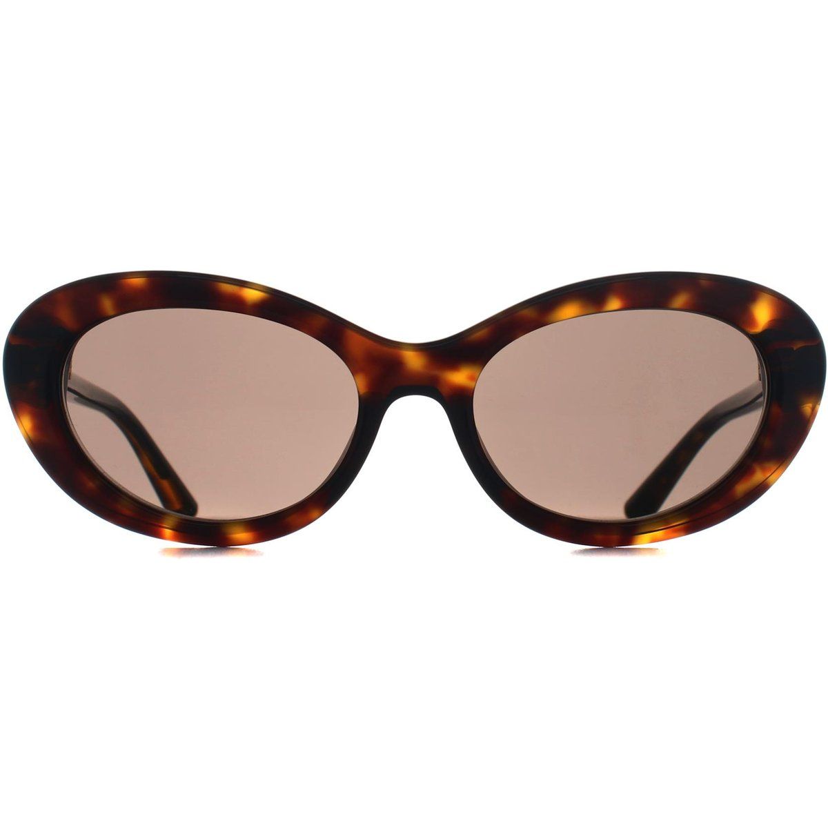 Ovale Schildpatt-Sonnenbrille