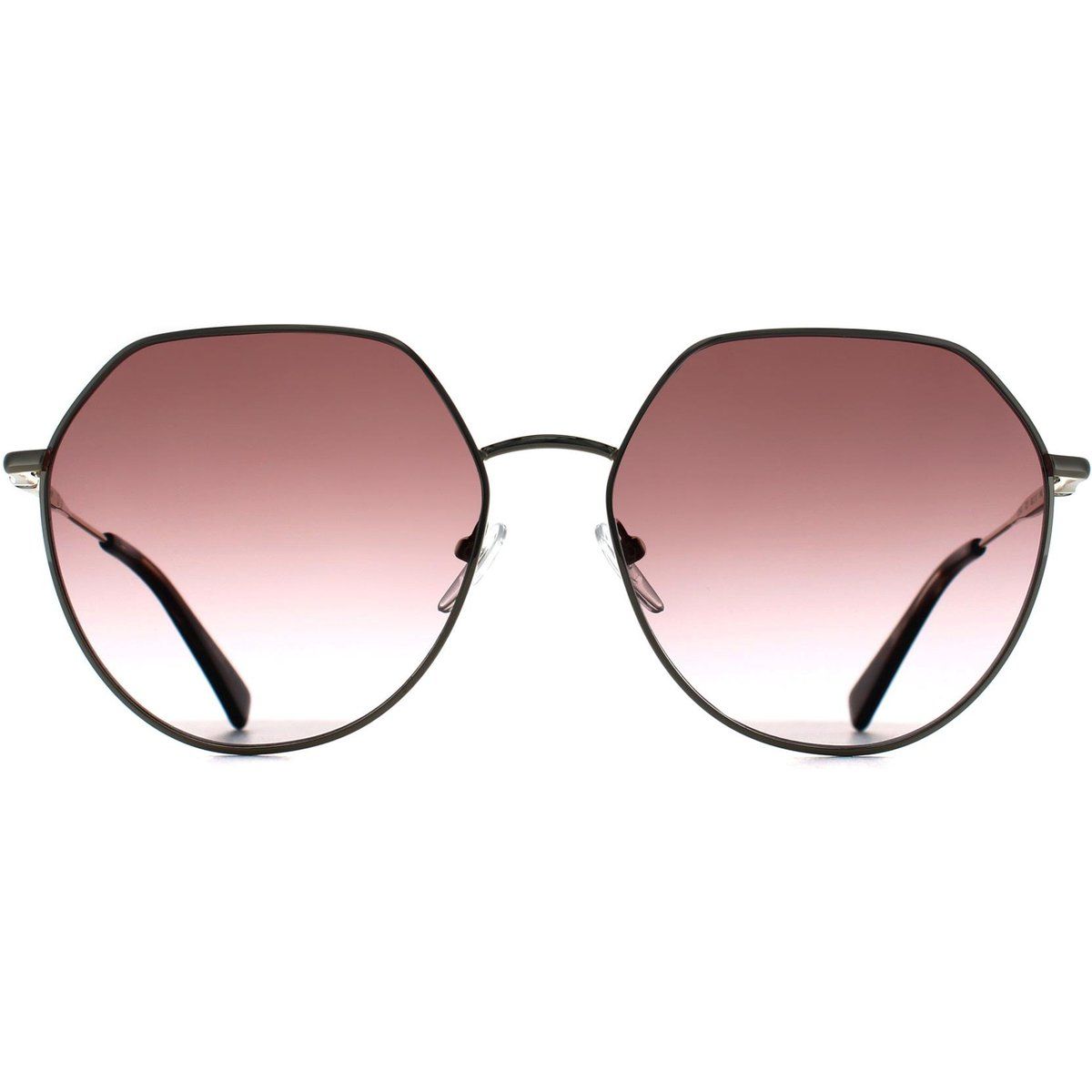 Geometrische Sonnenbrille mit Farbverlaufsgläsern