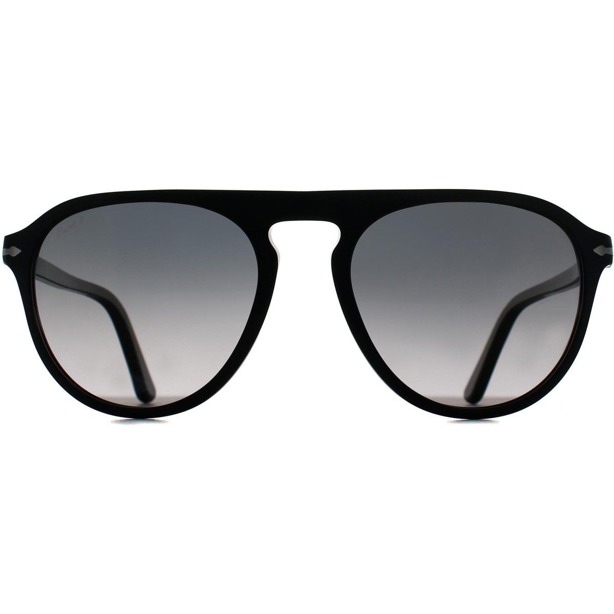 Elegante schwarze Pilotenbrille polarisiert