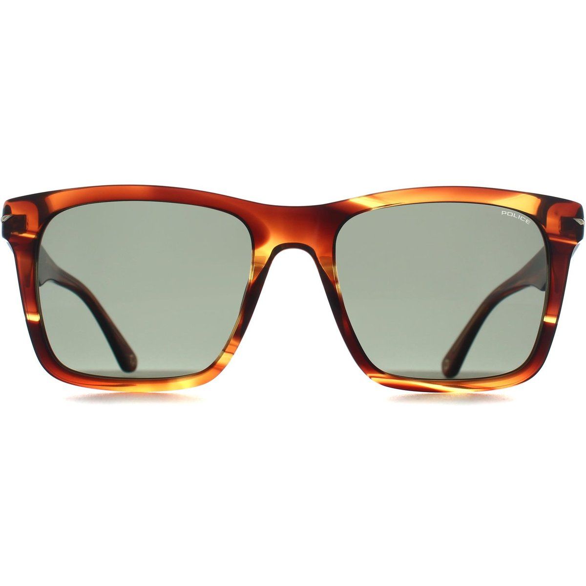Klassische gestreifte rechteckige Sonnenbrille