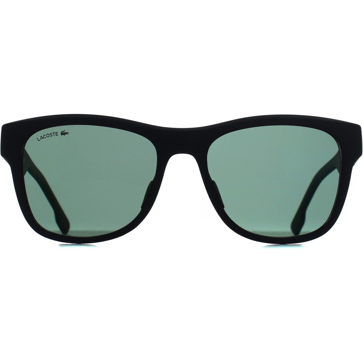 Mattschwarze Rechteckige Sonnenbrille