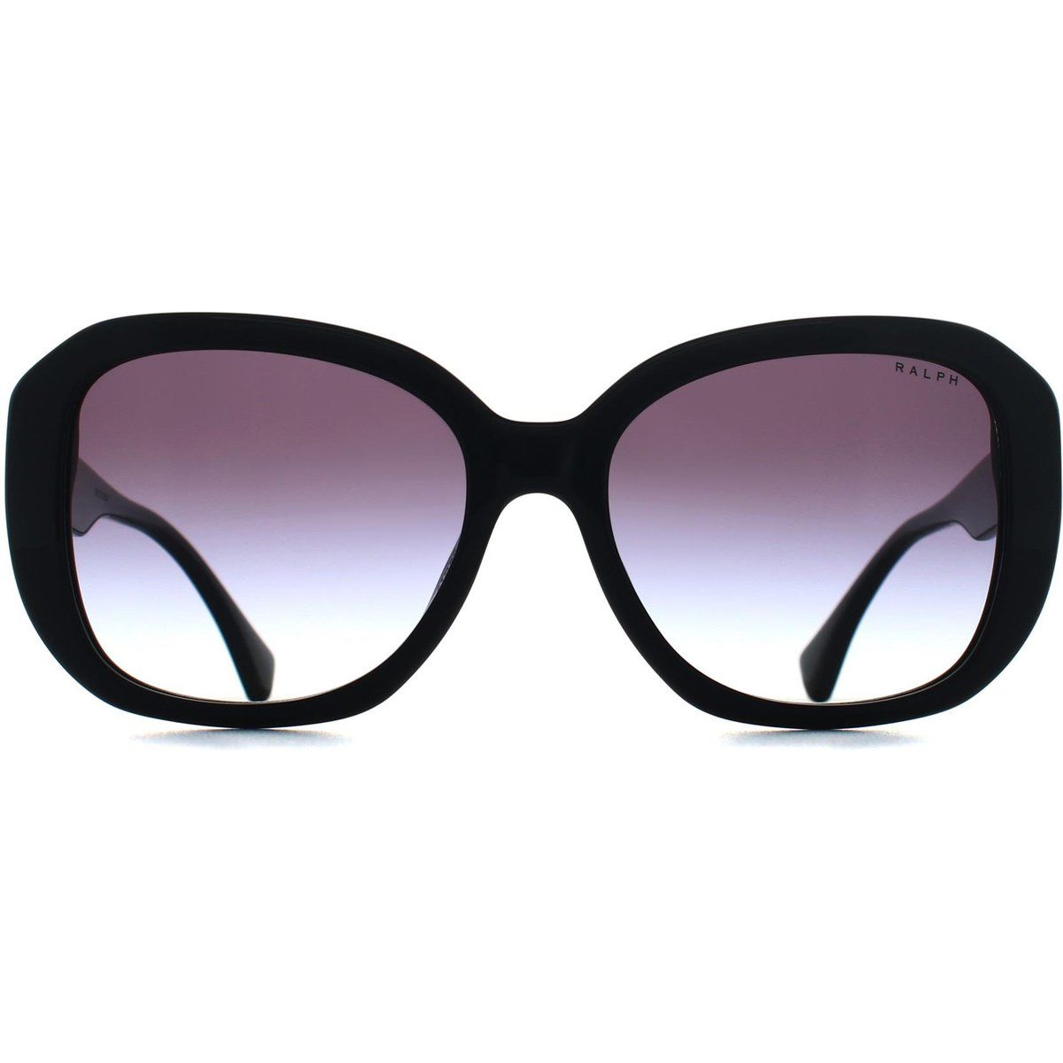 Übergroße Butterfly-Sonnenbrille in Schwarz