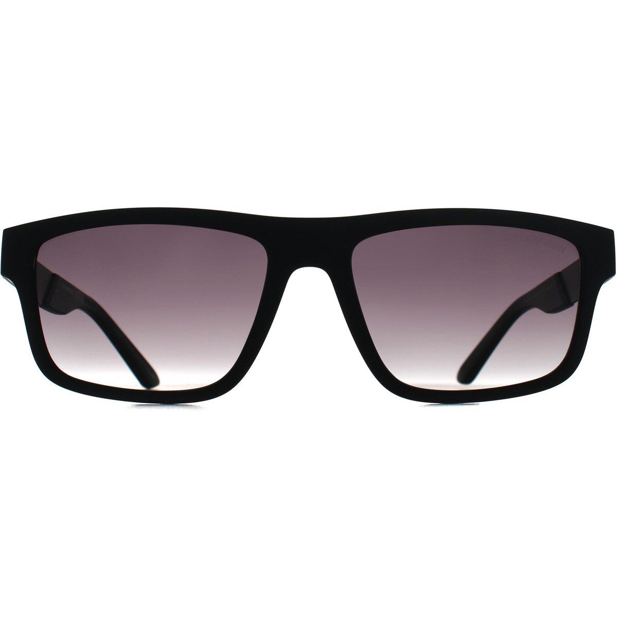 Matte schwarze Sonnenbrille mit quadratischem Rahmen