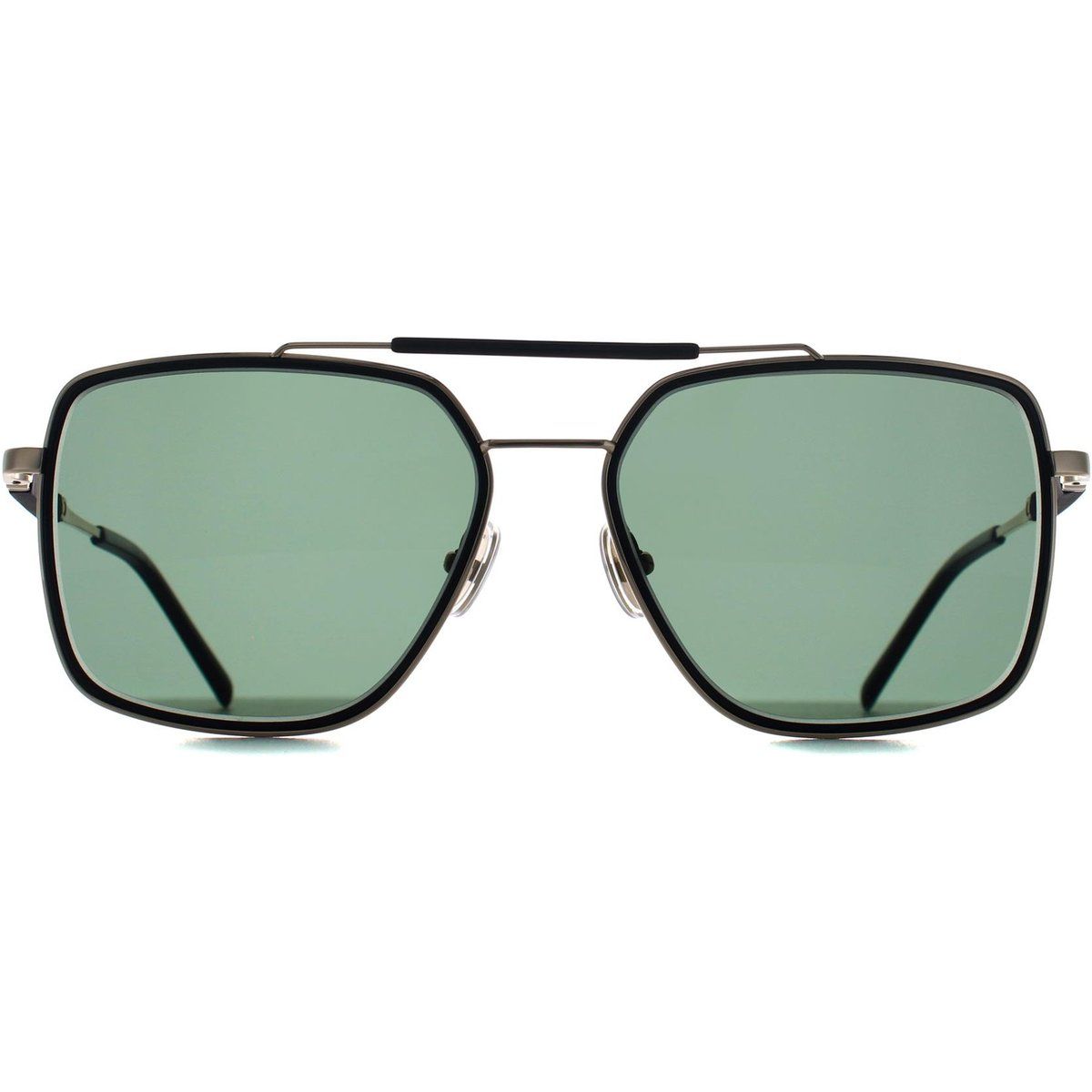 Geometrische Doppelsteg-Sonnenbrille