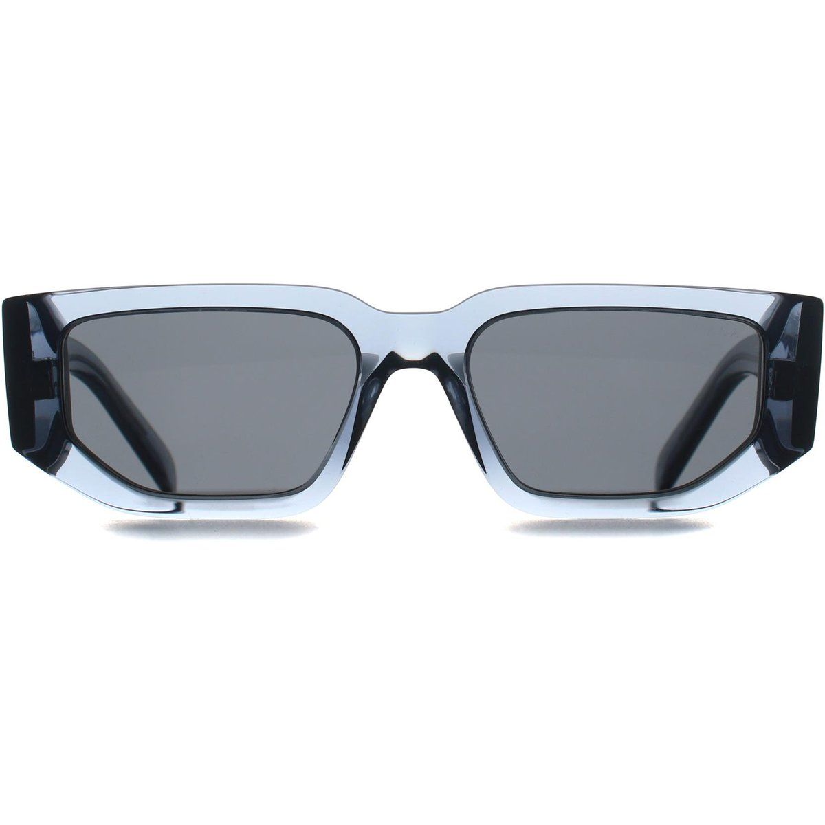 Rechteckige Unisex-Sonnenbrille mit dickem Rahmen