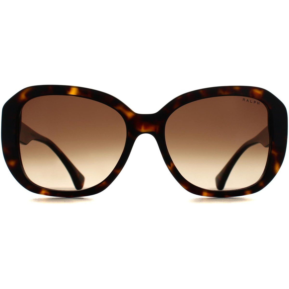 Übergroße Schildpatt-Sonnenbrille mit braunem Farbverlauf