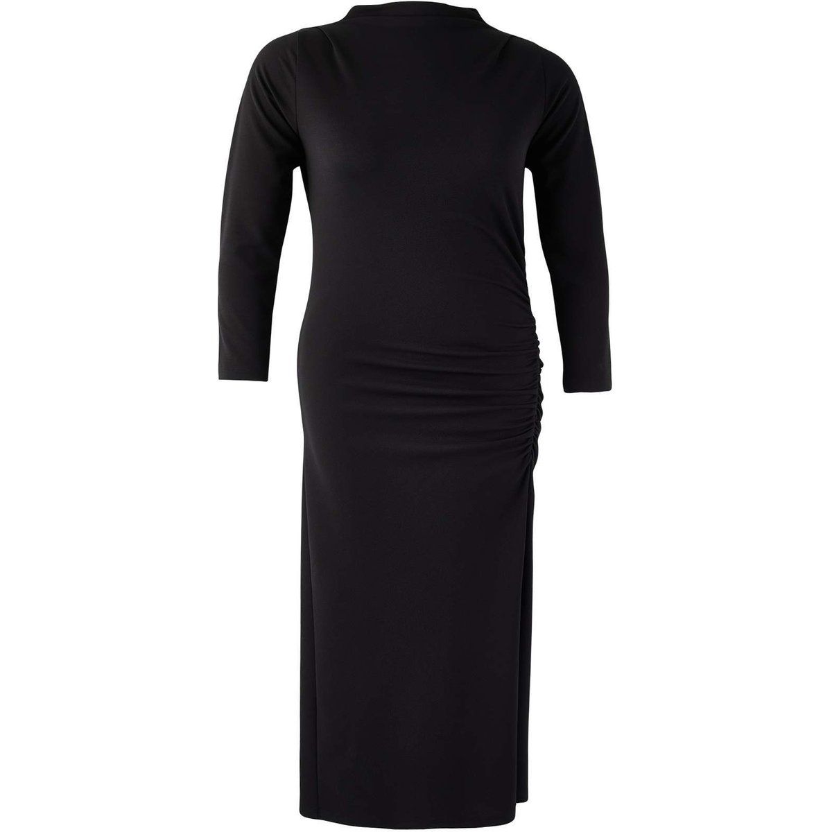 Elegantes, gerafftes Maxi-Kleid in Übergröße
