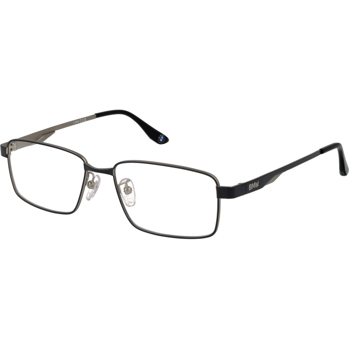 Rechteckige Vollrand-Metallbrille