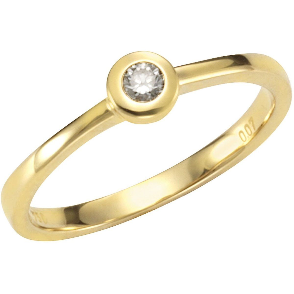 Solitär Diamant Goldring