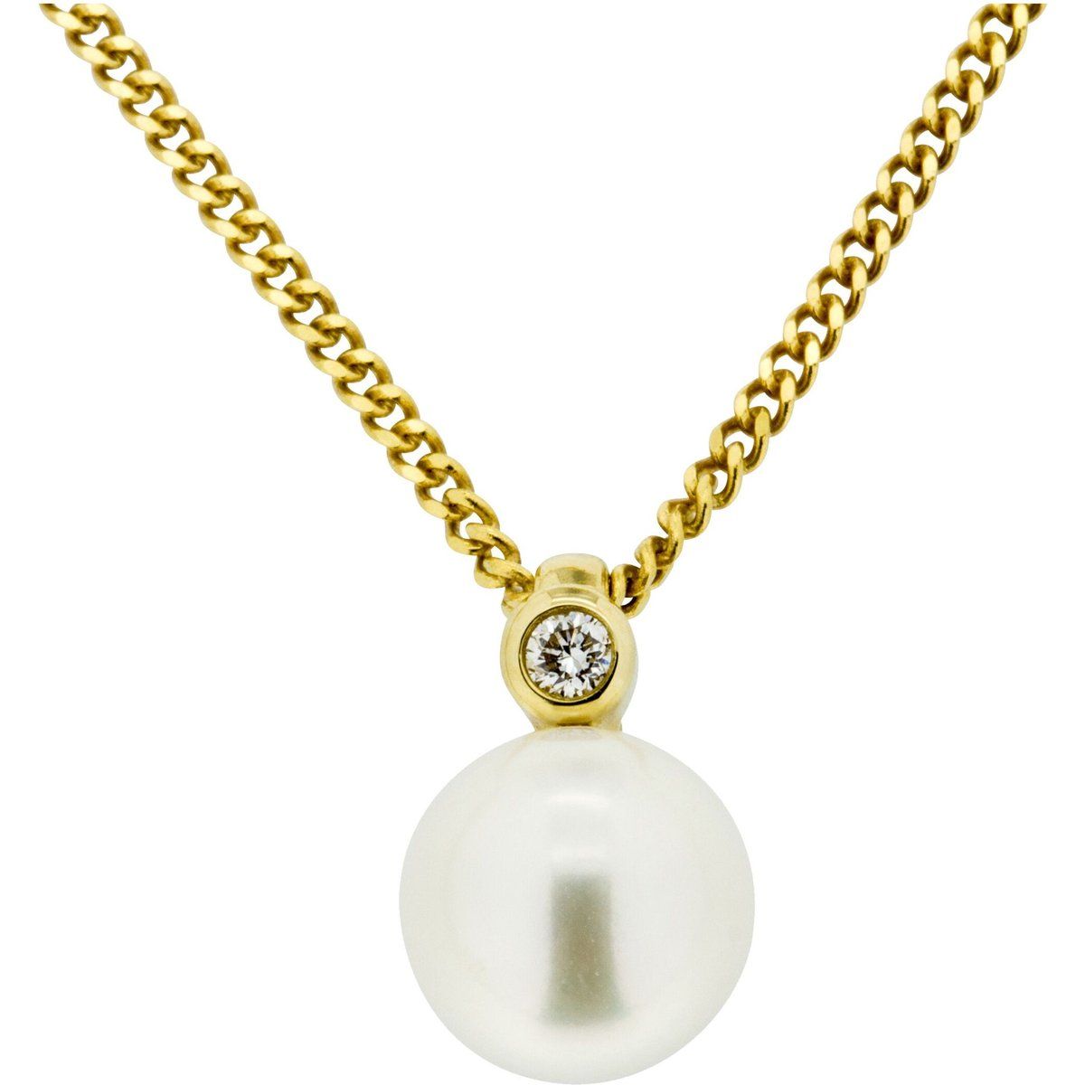 Goldkette mit Perlenanhänger