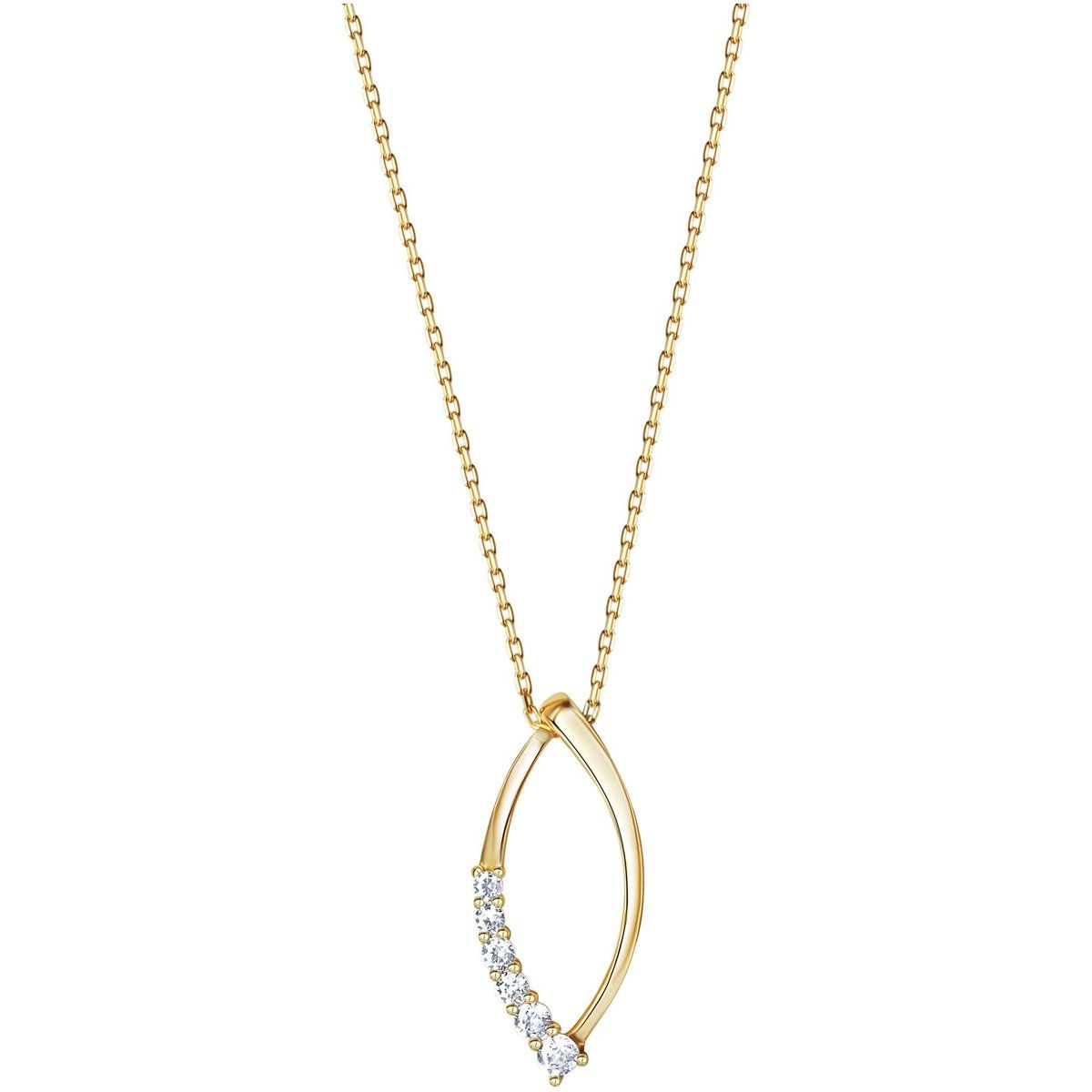 Goldkette mit Zirkonia-Anhänger