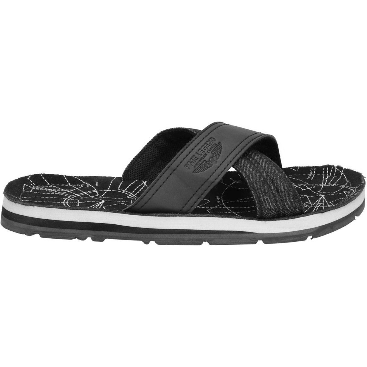 Herren Pantolette mit gekreuzten Riemen