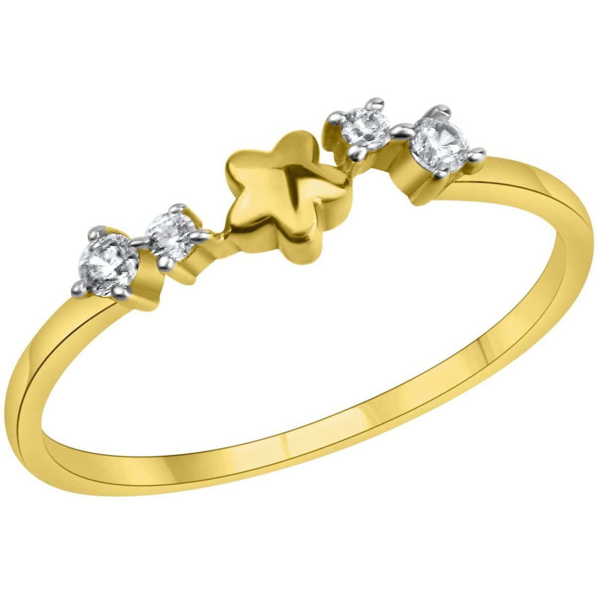 Funkelnder Ring mit Sternmotiv